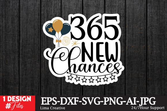 365 New Chances Sticker SVG