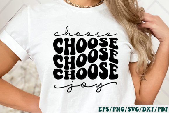 Choose Joy Retro Svg: Graphics for Crafts Selling