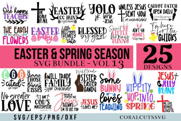 Easter and Spring Season SVG Bundle: Graphics for Crafts