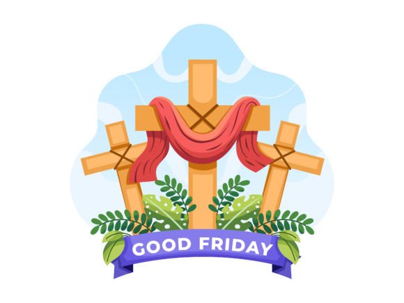 Good Friday Illustration Graphics for Branding