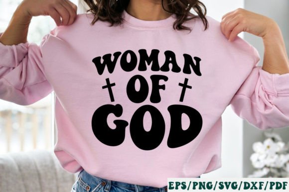 Woman of God Retro Svg for Crafts & Graphics Sellers